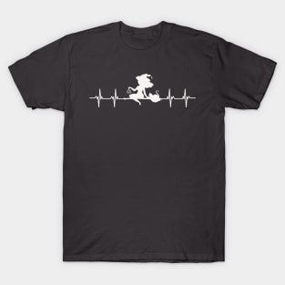 Heartbeat Kitty Familiar Witch T-Shirt